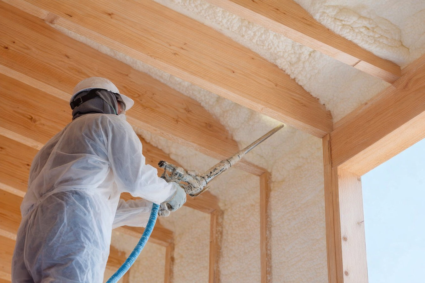 Spray foam insulation installation in an Odessa, TX home